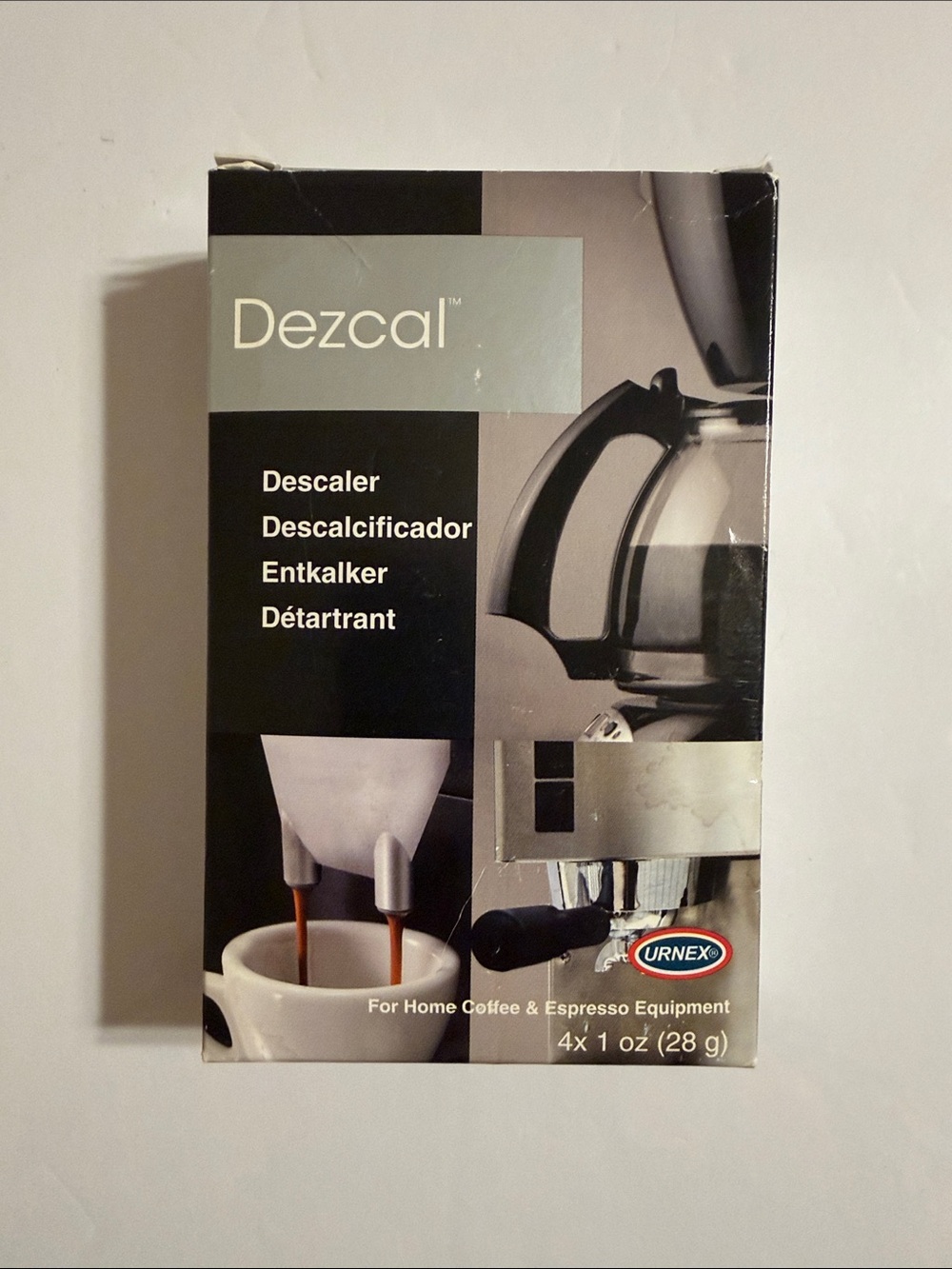 Dezcal Descaler for Home Coffee and Espresso Equipment 4X1 oz